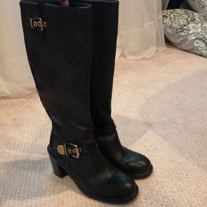 Like New Vince Camuto Leather Knee Boots